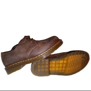 Man's Casual Shoes Dr. Martens 1461 Gaucho Crazy Horse Oxford Dark Brown Sz 8